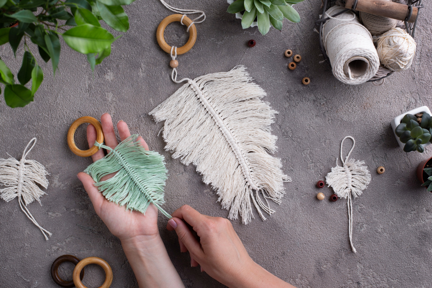 Handmade keychains and crafts